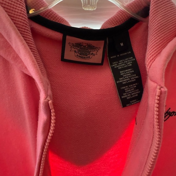 Harley-Davidson Women's Black and Pink Casual Jacket with removable Vest - Picture 8 of 14